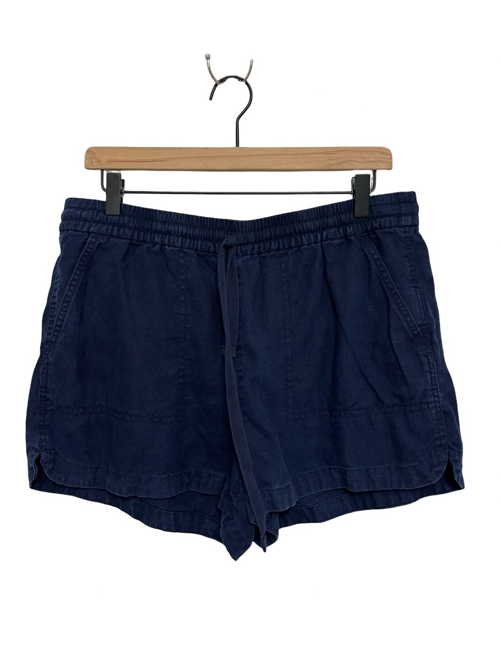 J. Crew New Seaside Short in Linen Blend in Navy - Size M